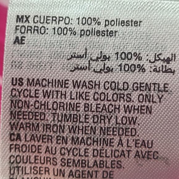 INC International Concepts Pink & White Floral Print Peasant SS Blouse XL - Picture 9 of 9